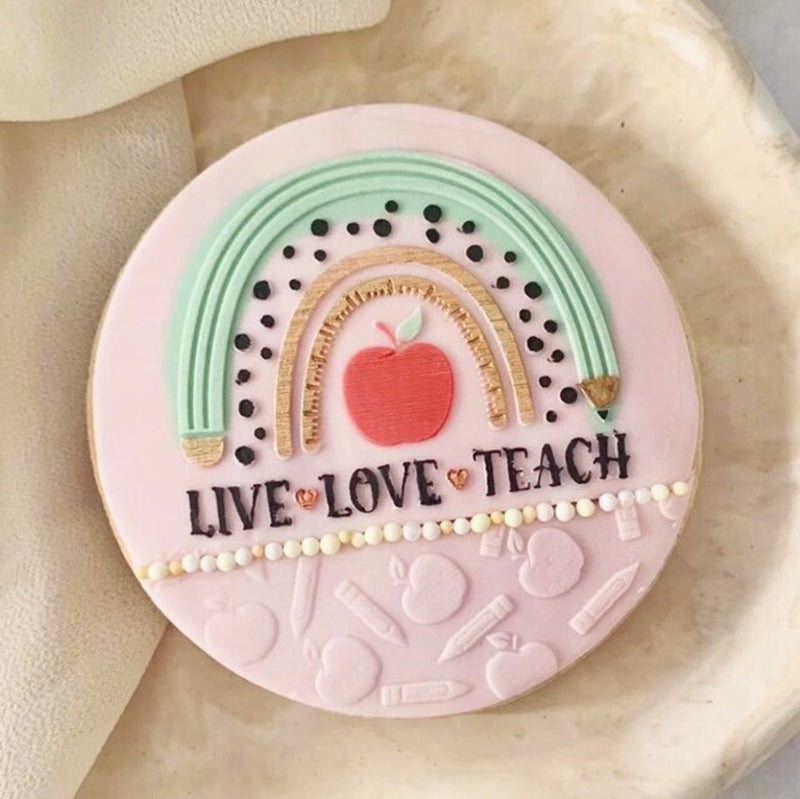 Teacher Cookie Stamp, Appreciation Gift, End of Term Treats, Xmas Gift