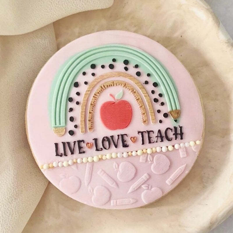 Teacher Cookie Stamp, Appreciation Gift, End of Term Treats, Xmas Gift