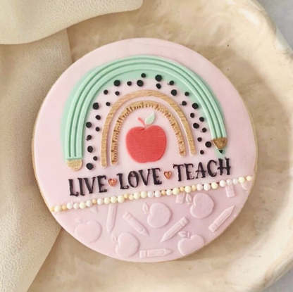 Teacher Cookie Stamp, Appreciation Gift, End of Term Treats, Xmas Gift