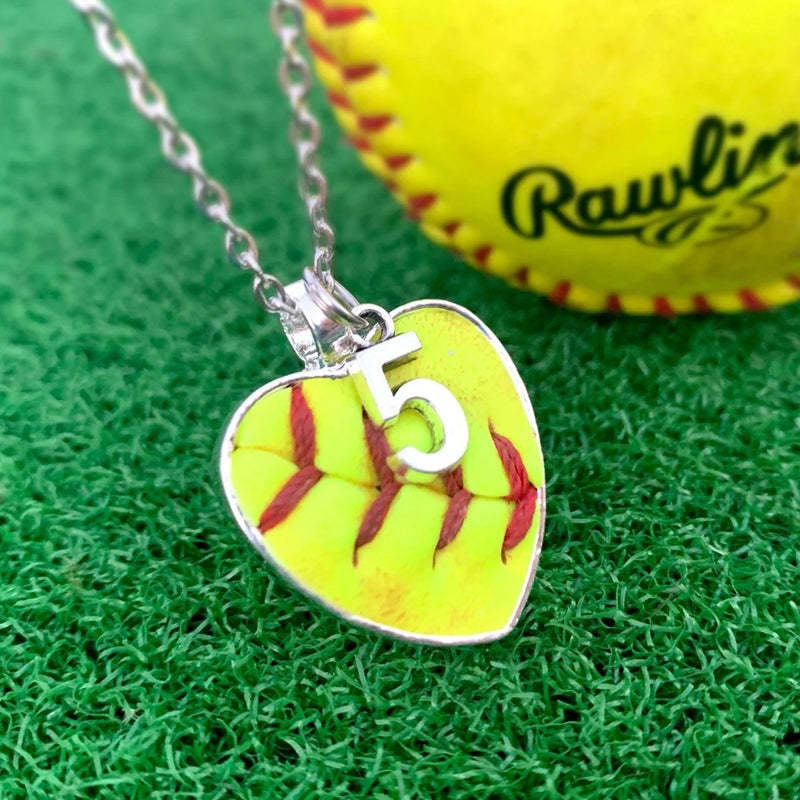 Baseball/Softball Necklace w/Seams/Laces Jewelry