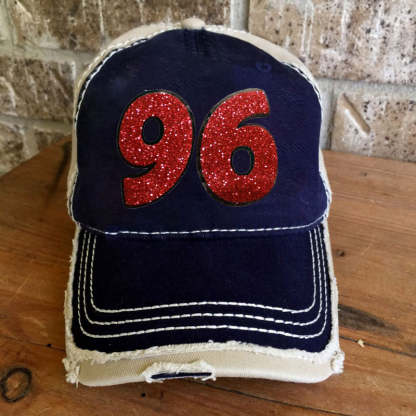 Customized Sport Mom Cap, Choose your #, Baseball Bling