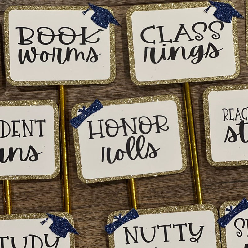 Candy Buffet Sign - Graduation Candy Bar -Graduation Party Favors