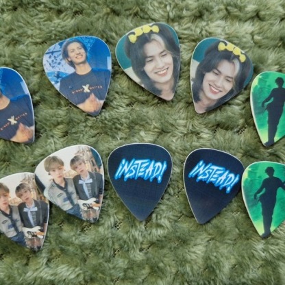 Personalized Guitar Pick with Photo for Musicians Customized for Boyfriend - 12pcs