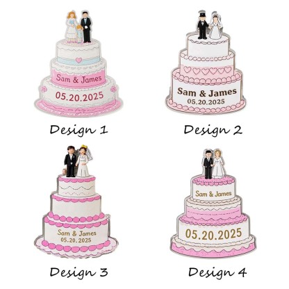 Custom Wedding Memorial Fridge Magnets Bulk Guest Gifts