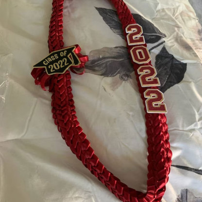 Personalized 2024 Graduation Double Braided Ribbon Lei 