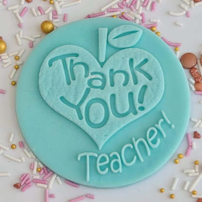 Teacher Cookie Stamp, Appreciation Gift, End of Term Treats, Xmas Gift