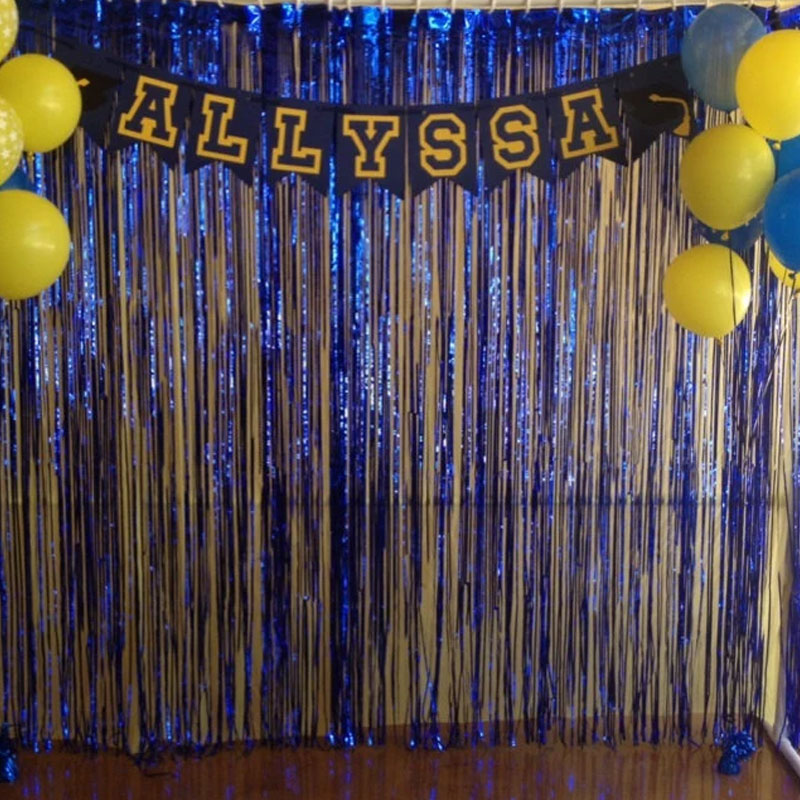 Large Graduation Banner with Varsity Color Letters Perfect Graduation Party
