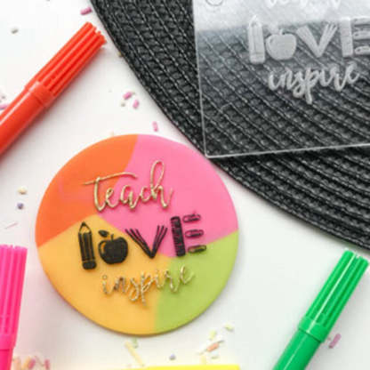 Teacher Cookie Stamp, Appreciation Gift, End of Term Treats, Xmas Gift