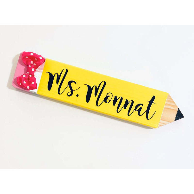 PERSONALIZED  Teacher Pencil Name Plates