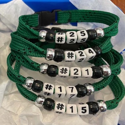 Custom Ice Hockey Skate Lace Bracelets Gift For Hockey Team Hockey Lover
