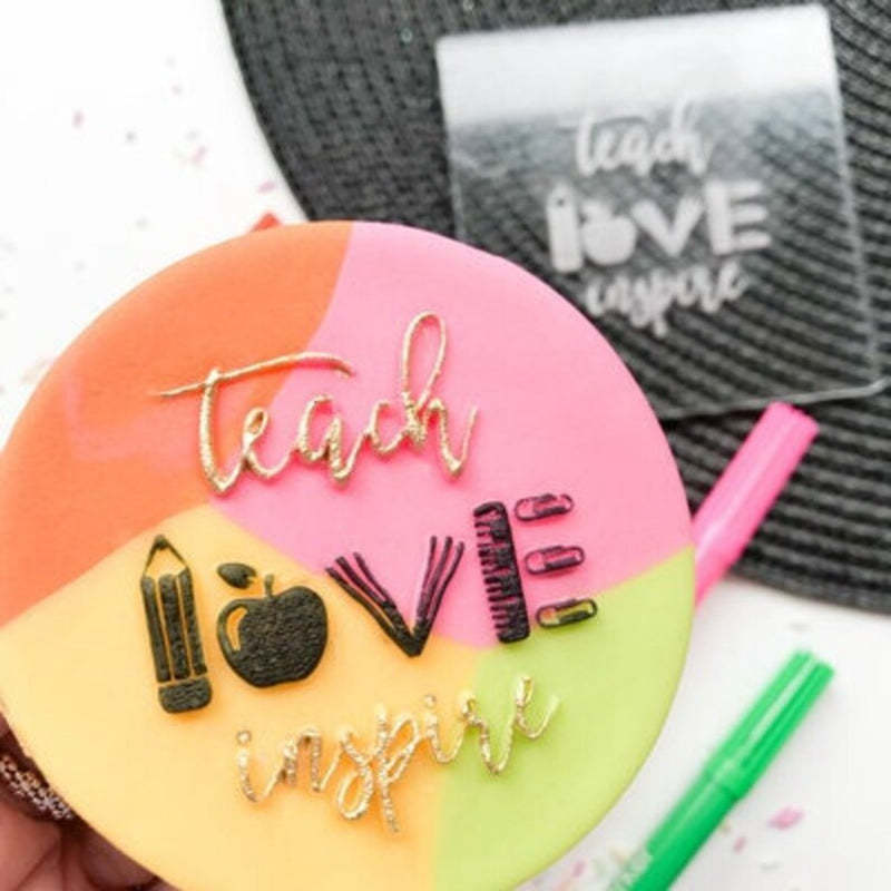 Teacher Cookie Stamp, Appreciation Gift, End of Term Treats, Xmas Gift