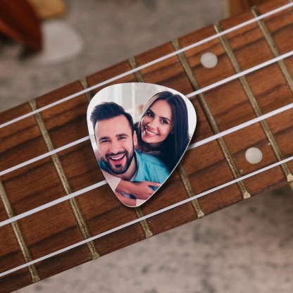 Personalized Guitar Pick with Photo for Musicians Customized for Boyfriend - 12pcs