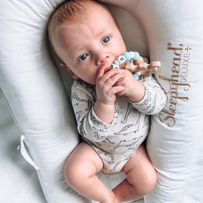 Personalised Baby Silicone Rattle With Name