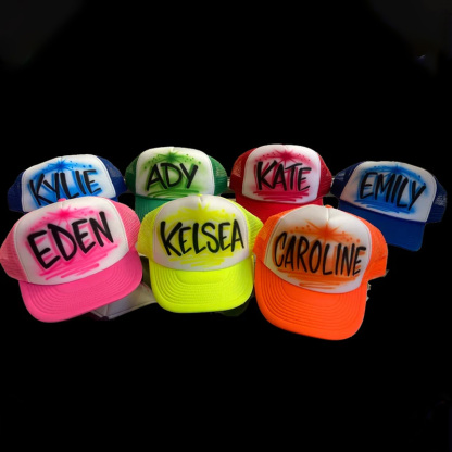 Personalized Trucker Hat Custom Any Name Summer Party Favor Hat