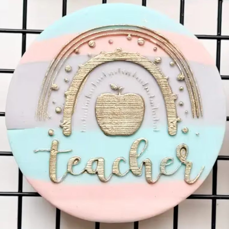 Teacher Cookie Stamp, Appreciation Gift, End of Term Treats, Xmas Gift