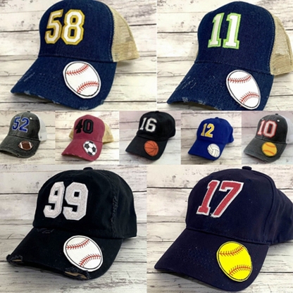 Personalized Sports Baseball Number Cap with Embroidery Number