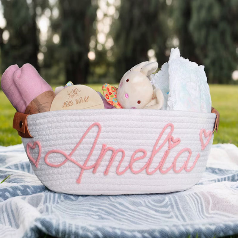 Custom Baby basket Baby Shower Gift Basket