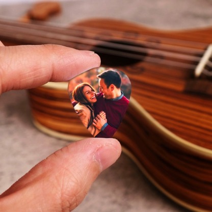 Personalized Guitar Pick with Photo for Musicians Customized for Boyfriend - 12pcs
