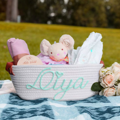 Custom Baby basket Baby Shower Gift Basket