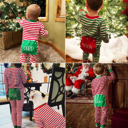 Embroidery Christmas Baby/Toddler Onesie Elf Pyjamas
