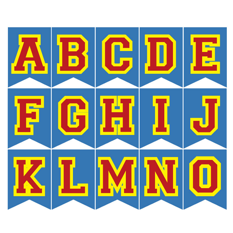 Large Graduation Banner with Varsity Color Letters Perfect Graduation Party