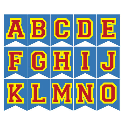 Large Graduation Banner with Varsity Color Letters Perfect Graduation Party