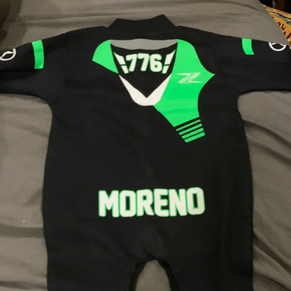 Baby personalized race sleep suit