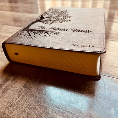 Personalized Engraved Family Bible, Wedding, Christian, Baptism Gifts