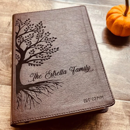 Personalized Engraved Family Bible, Wedding, Christian, Baptism Gifts