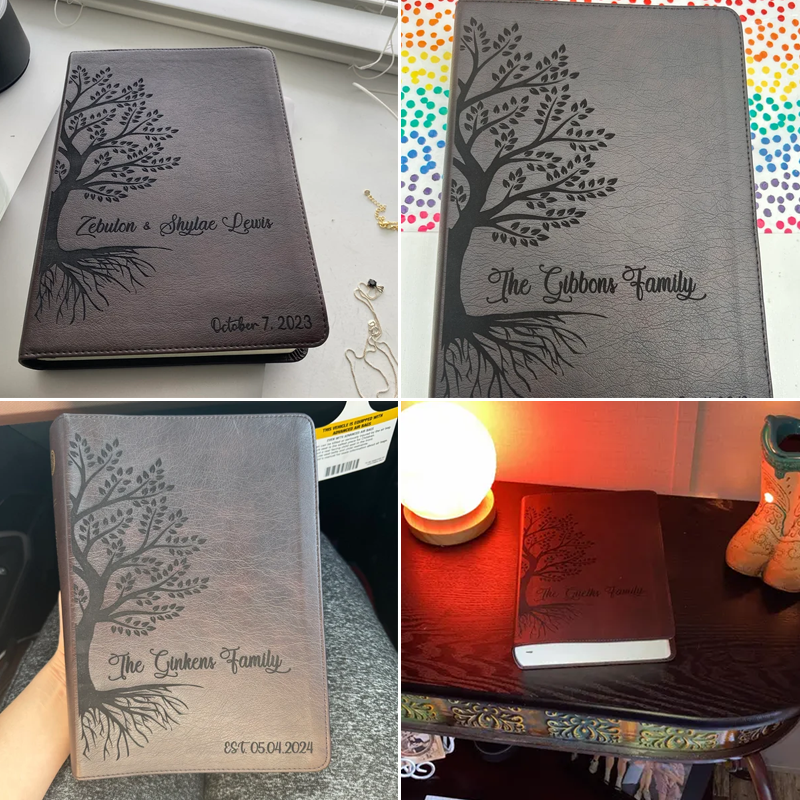 Personalized Engraved Family Bible, Wedding, Christian, Baptism Gifts