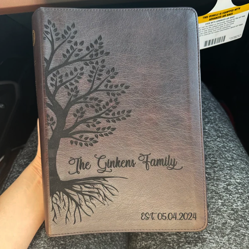 Personalized Engraved Family Bible, Wedding, Christian, Baptism Gifts