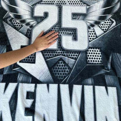 Personalized Name and Number Racing Blanket