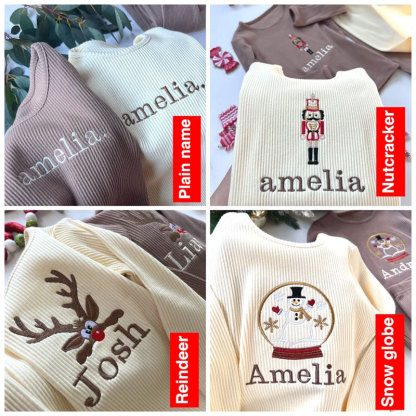 Christmas Reindeer, Snow Globe Pajama For Kids Personalised