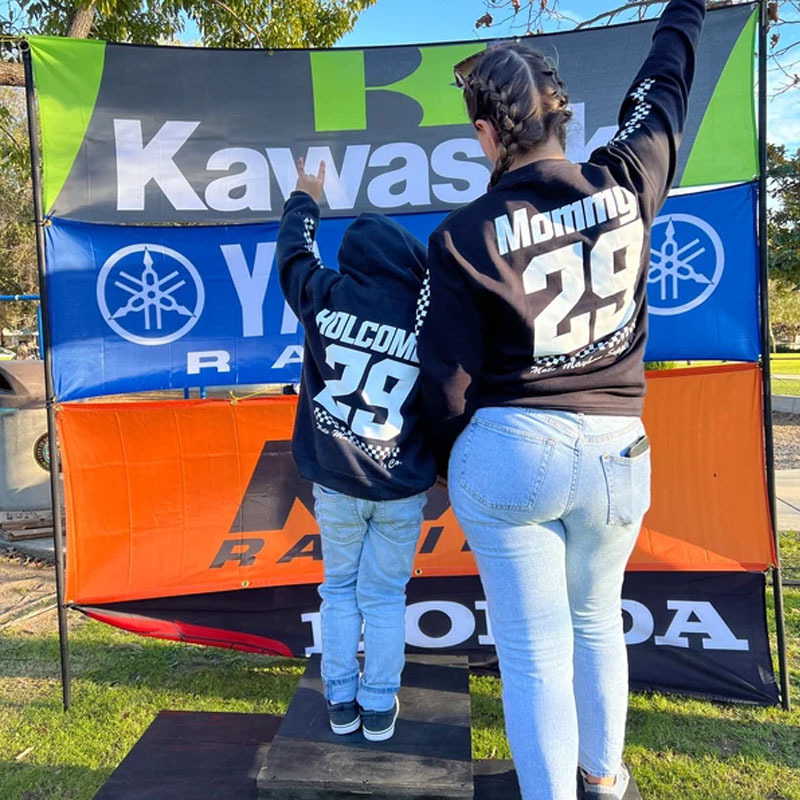 Custom Adult Race Name & Number Motorsport Sweatshirt
