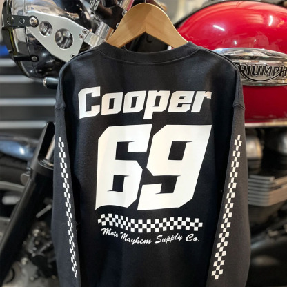 Custom Adult Race Name & Number Motorsport Sweatshirt