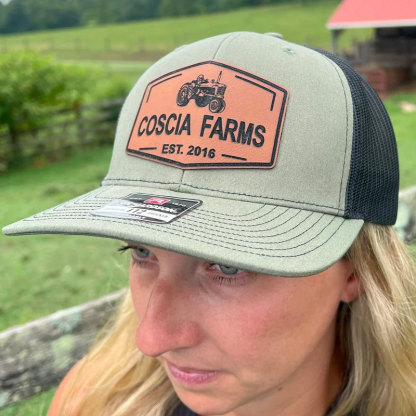 Custom Farm Name Date Patch Hat Trucker Family Farm Hat