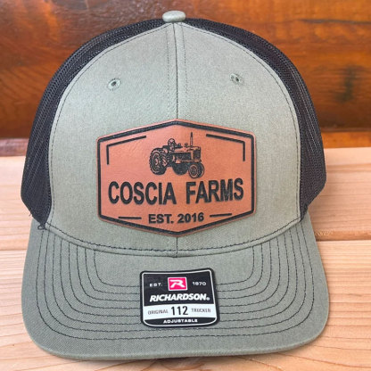 Custom Farm Name Date Patch Hat Trucker Family Farm Hat