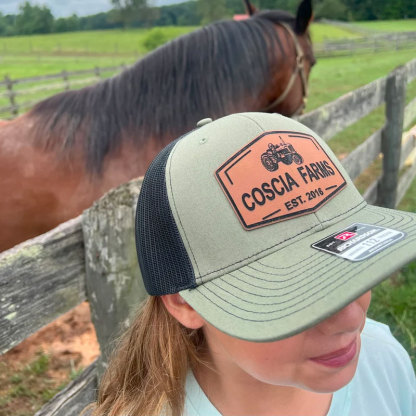 Custom Farm Name Date Patch Hat Trucker Family Farm Hat