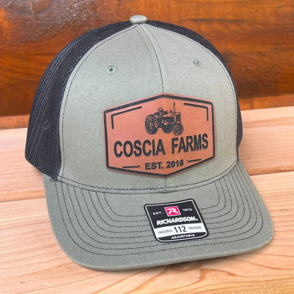Custom Farm Name Date Patch Hat Trucker Family Farm Hat