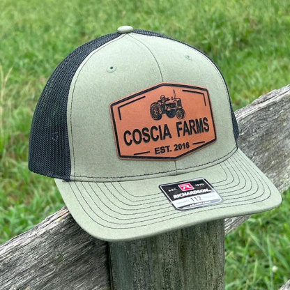 Custom Farm Name Date Patch Hat Trucker Family Farm Hat