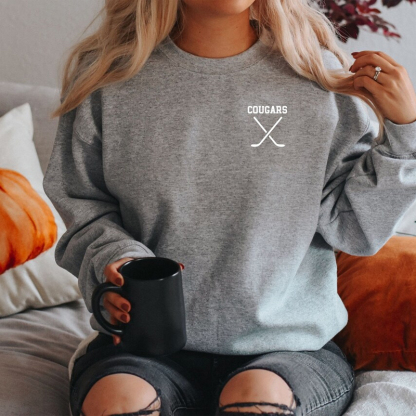 Custom Hockey Crewneck Sweatshirt Personalized Gift Hockey