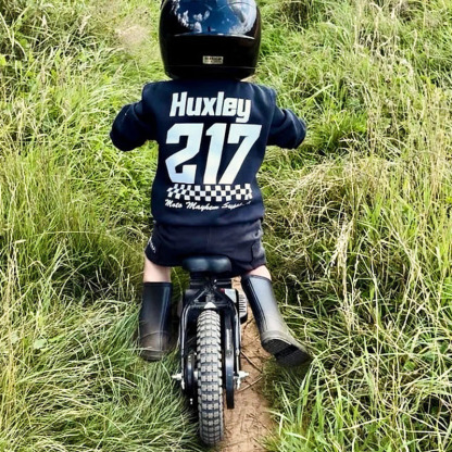 Custom Kids Race Name & Number Motorsport Sweatshirt