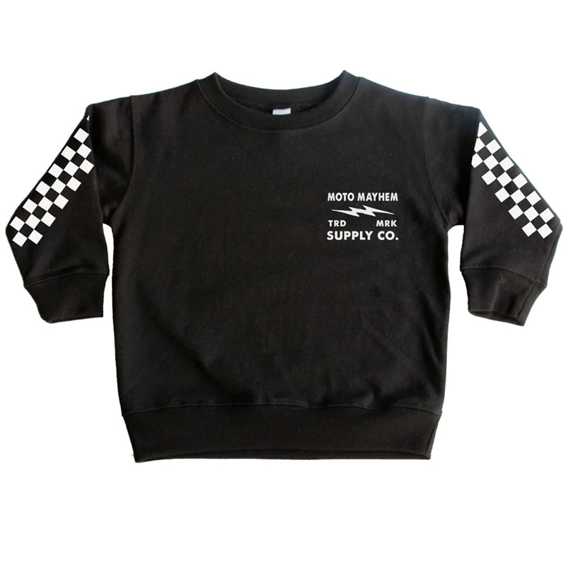 Custom Kids Race Name & Number Motorsport Sweatshirt
