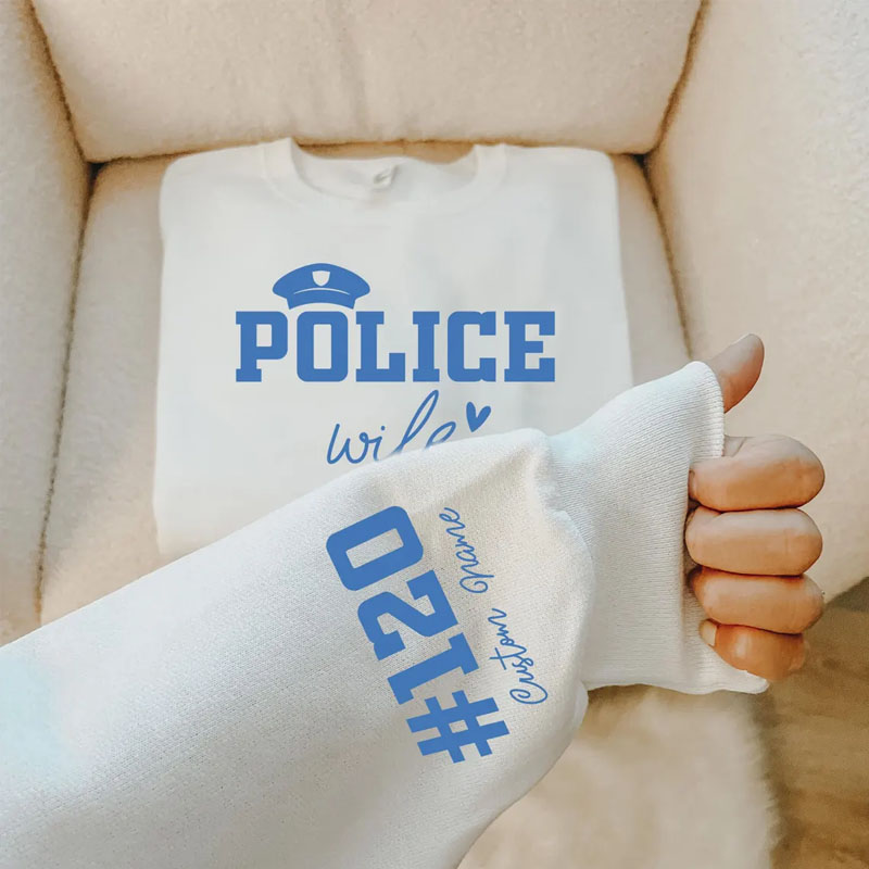Custom Police Wife Sweatshirt