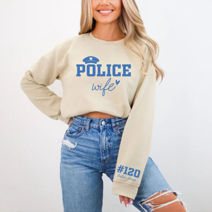 Custom Police Wife Sweatshirt