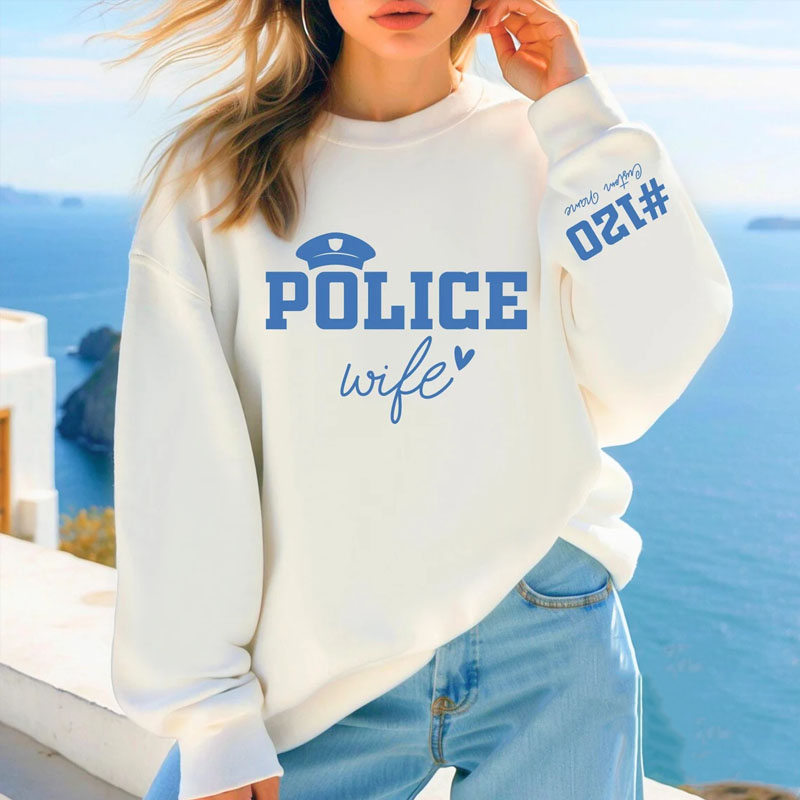 Custom Police Wife Sweatshirt
