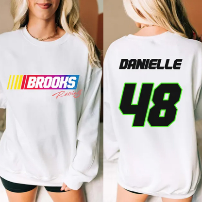 Custom Racing Jersey With Nascar  Vintage Racing Logo Number