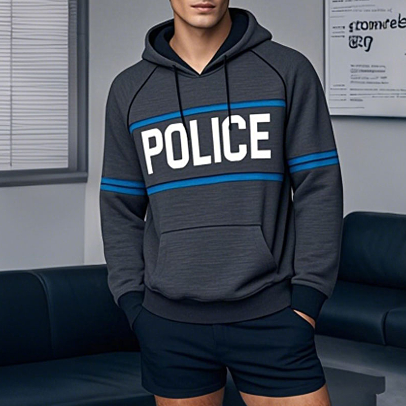 Custom Thin Blue Line Police Hoodie