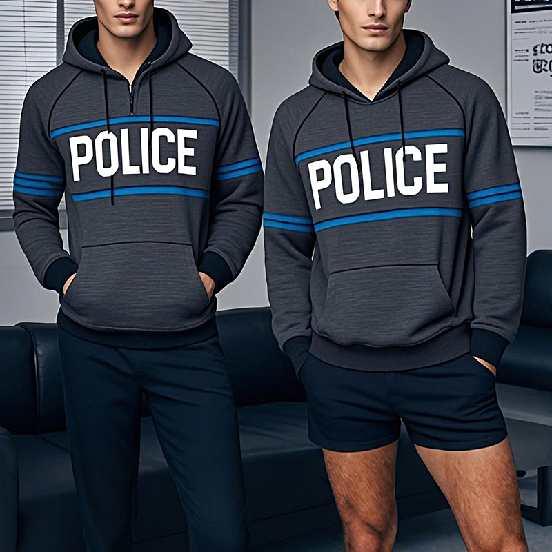 Custom Thin Blue Line Police Hoodie
