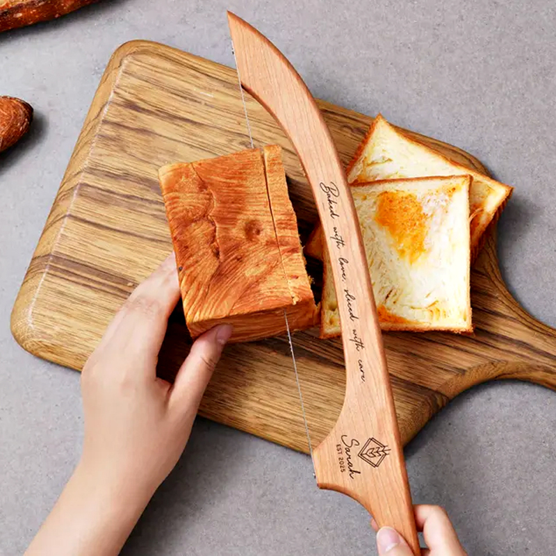 Custom Wooden Bread Cutter Kitchen Tools